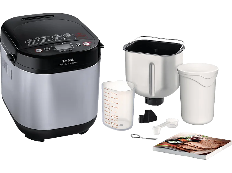 TEFAL PF240E Pain & Délices (Brotbackautomat, Schwarz/Edelstahl)