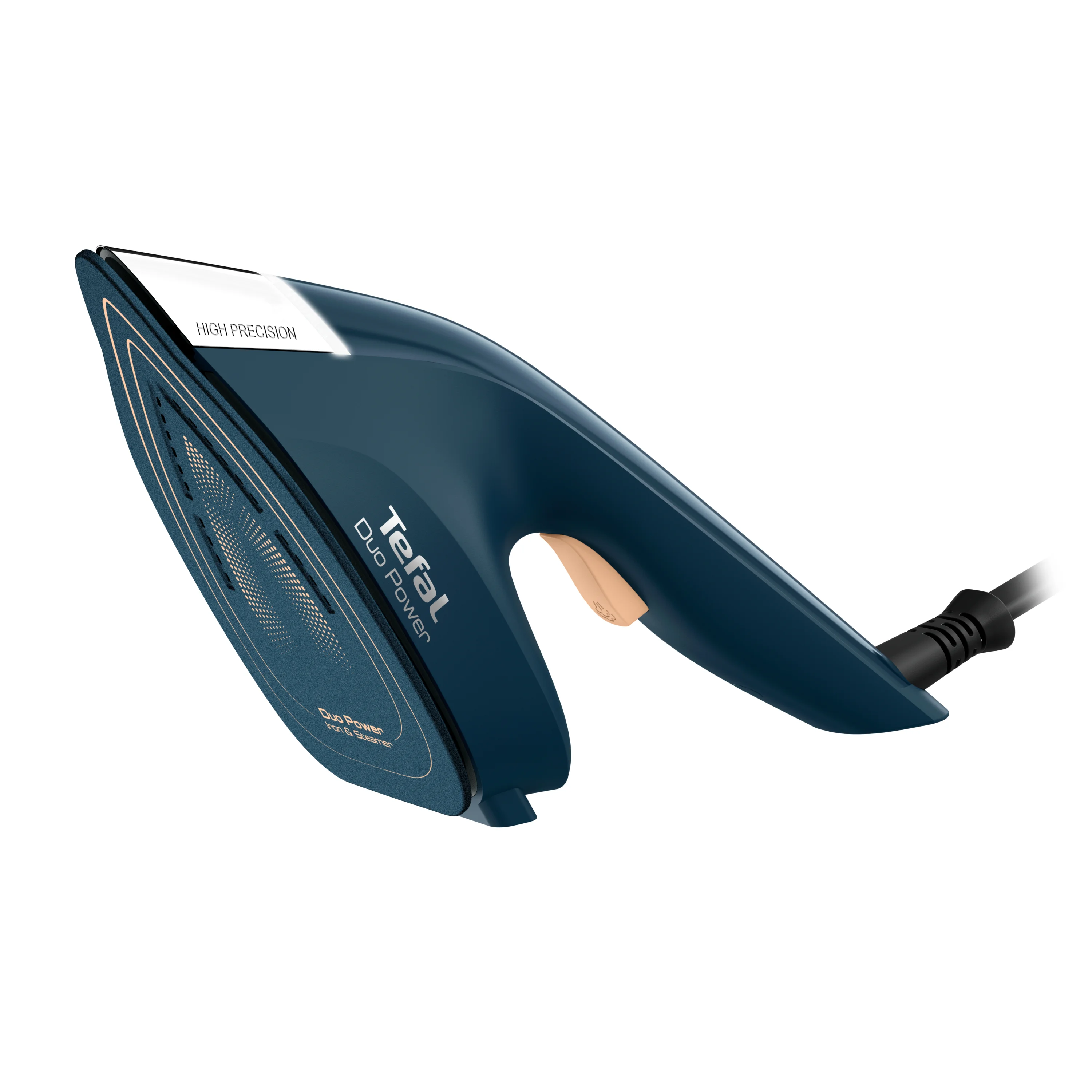 Tefal Duo Power JF4032E0 Bügeleisen Trocken- & Dampfbügeleisen Edelstahl-Bügelsohle 1700 W Blau