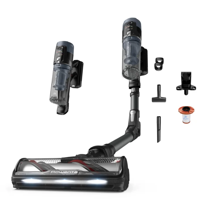 Rowenta X-Force Flex 14.80 RH9B36WV Stabstaubsauger/Elektrischer Besen 2-in-1-Stabstaubsauger Akku Trocken Beutellos 0,65 l 670 W Schwarz, Blau