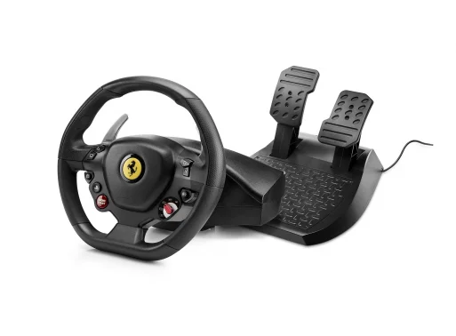 Thrustmaster T80 Ferrari 488 GTB Edition Schwarz USB Lenkrad + Pedale Digital PC, PlayStation 4, PlayStation 5