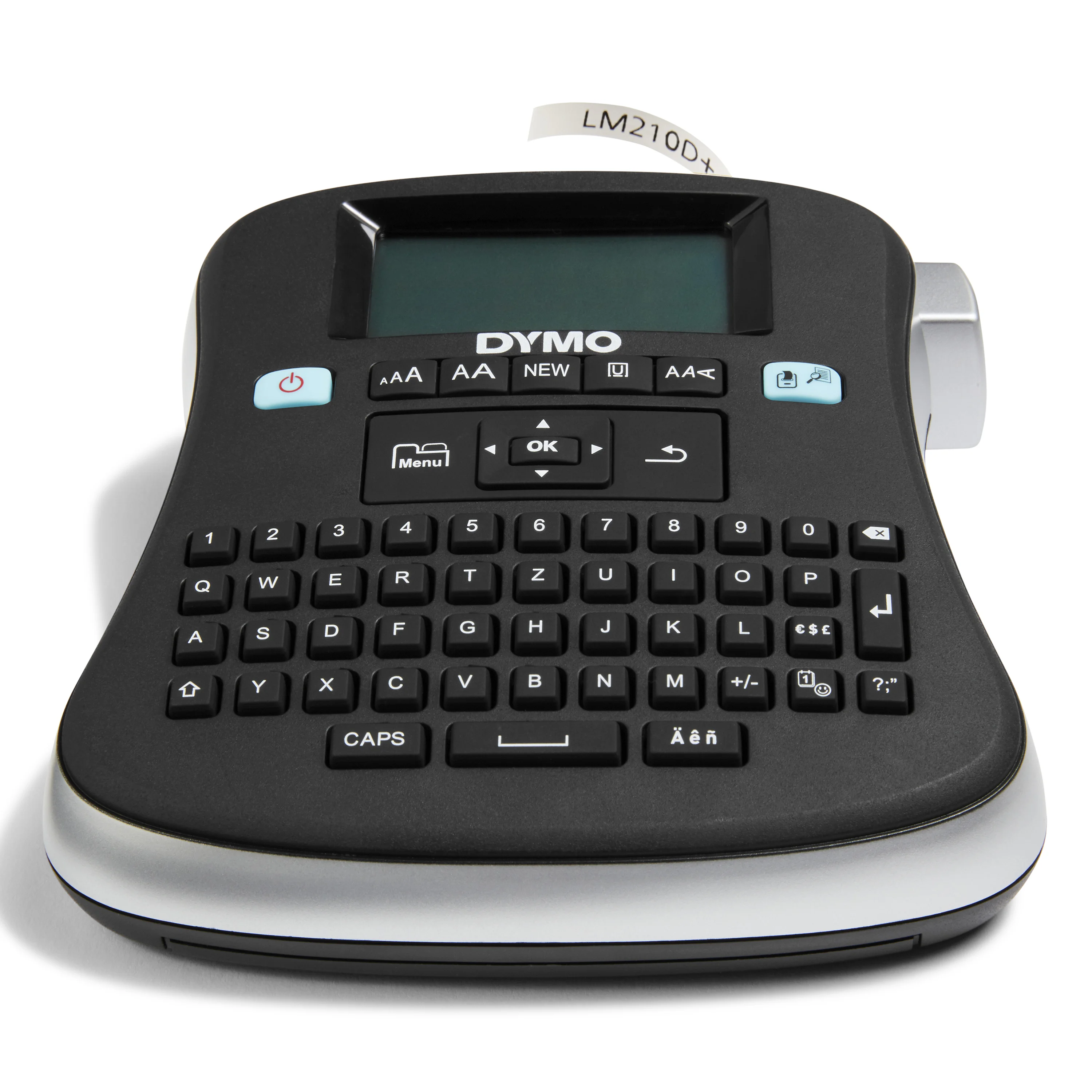 DYMO LabelManager 210D+ Beschriftungsgerät | Etikettiergerät mit QWERTZ Tastatur & großem Grafikdisplay | für D1 Etiketten in 69und 12mm Breite