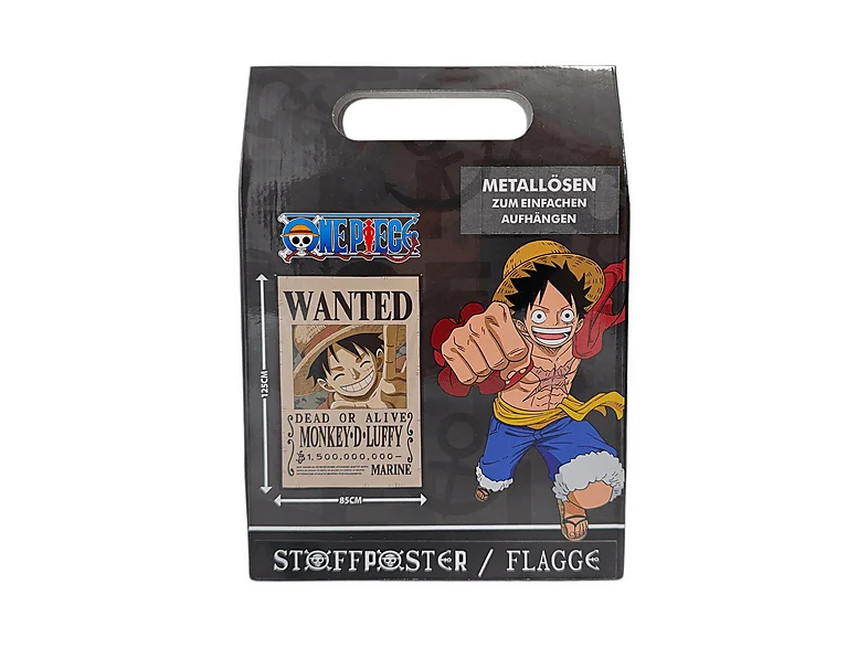 LYO Stoffposter/Flagge - One Piece WANTED (125x85 cm) Stoffposter