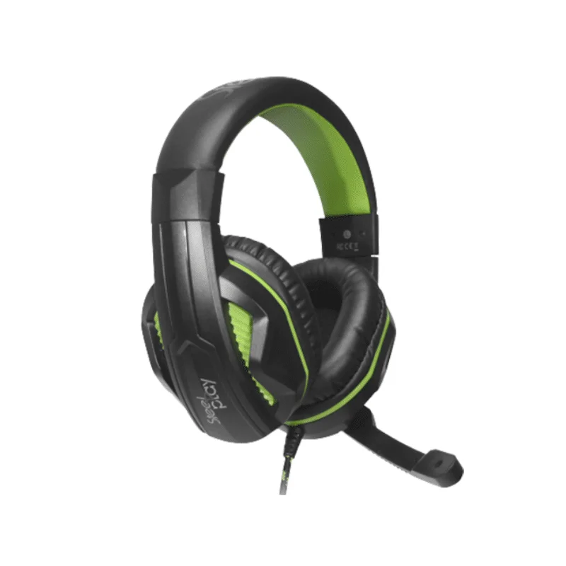 Steelplay HP45 Kopfhörer Kabelgebunden Kopfband Gaming Schwarz, Grün