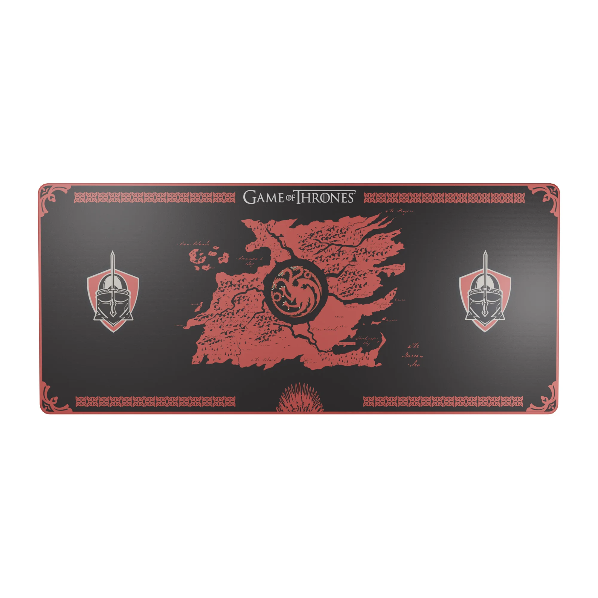 Lexip HBO Game of Thrones - Targaryen Edition Gaming-Mauspad Schwarz, Rot