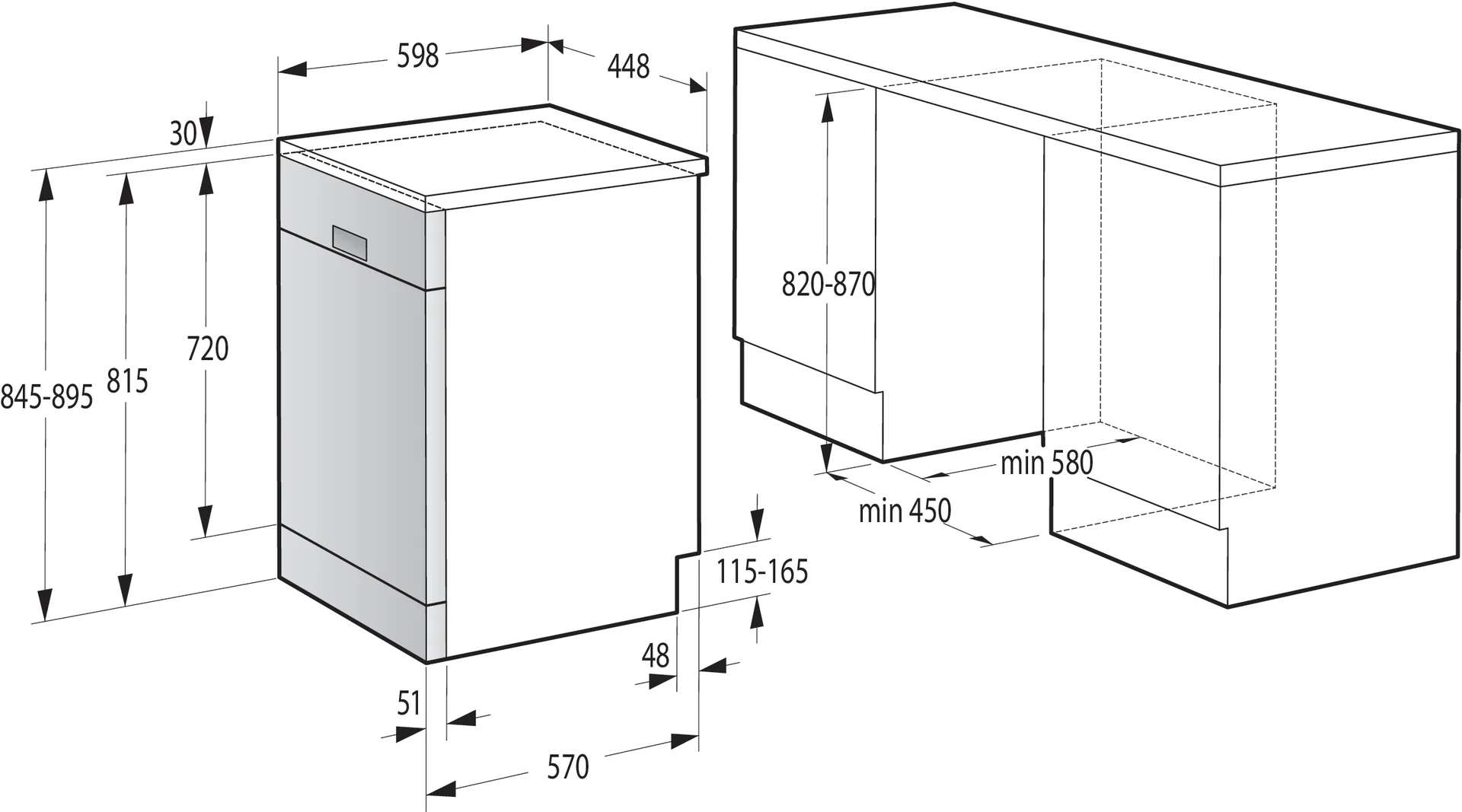 Gorenje GS541D10W freistehender Geschirrspüler 45 cm