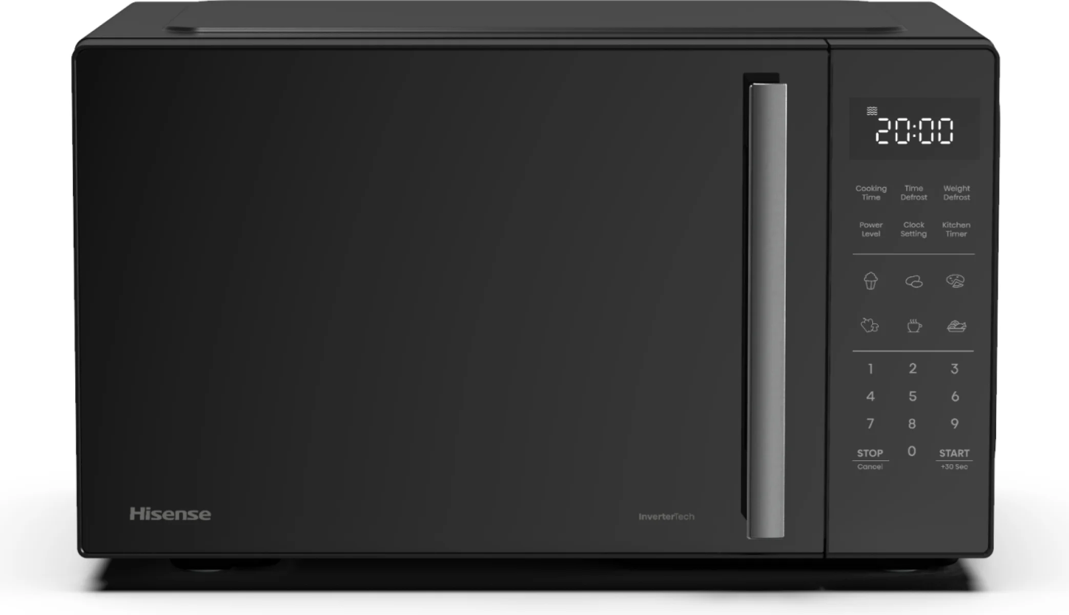 Hisense Mikrowelle, 23 l, 900 W, Inverter, Touch control, Schwarz