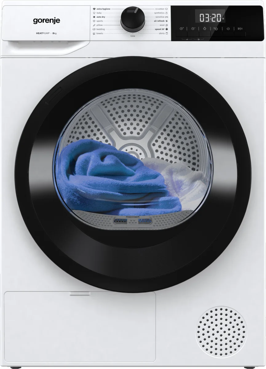 Gorenje G200 Freistehender Wäschetrockner mit Wärmepumpe, 8 kg
