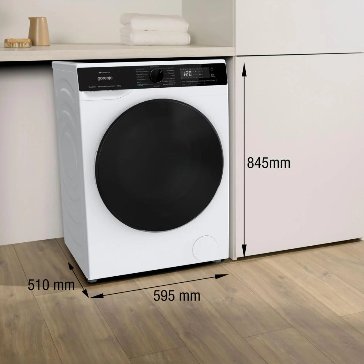 Gorenje G600 Freistehend Waschtrockner, 8 kg, 1400 U/min.