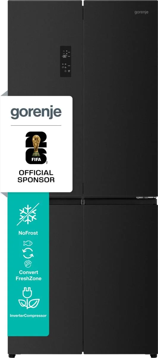 Gorenje G600 Freistehend Flügeltürkühlschrank, 190 x 79.4 x 65 cm, Black stainless steel