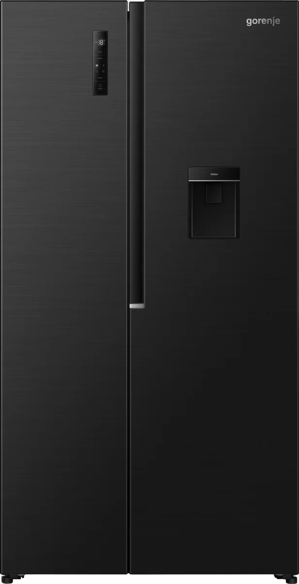 Gorenje G400 Freistehend Side-by-Side-Kühlschrank, 178.6 x 91.1 x 61.5 cm, Black stainless steel