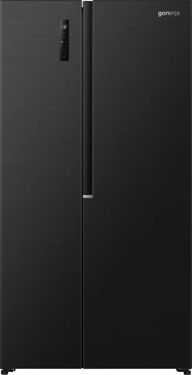 Gorenje G400 Freistehend Side-by-Side-Kühlschrank, 178.6 x 91.1 x 61.5 cm, Black stainless steel