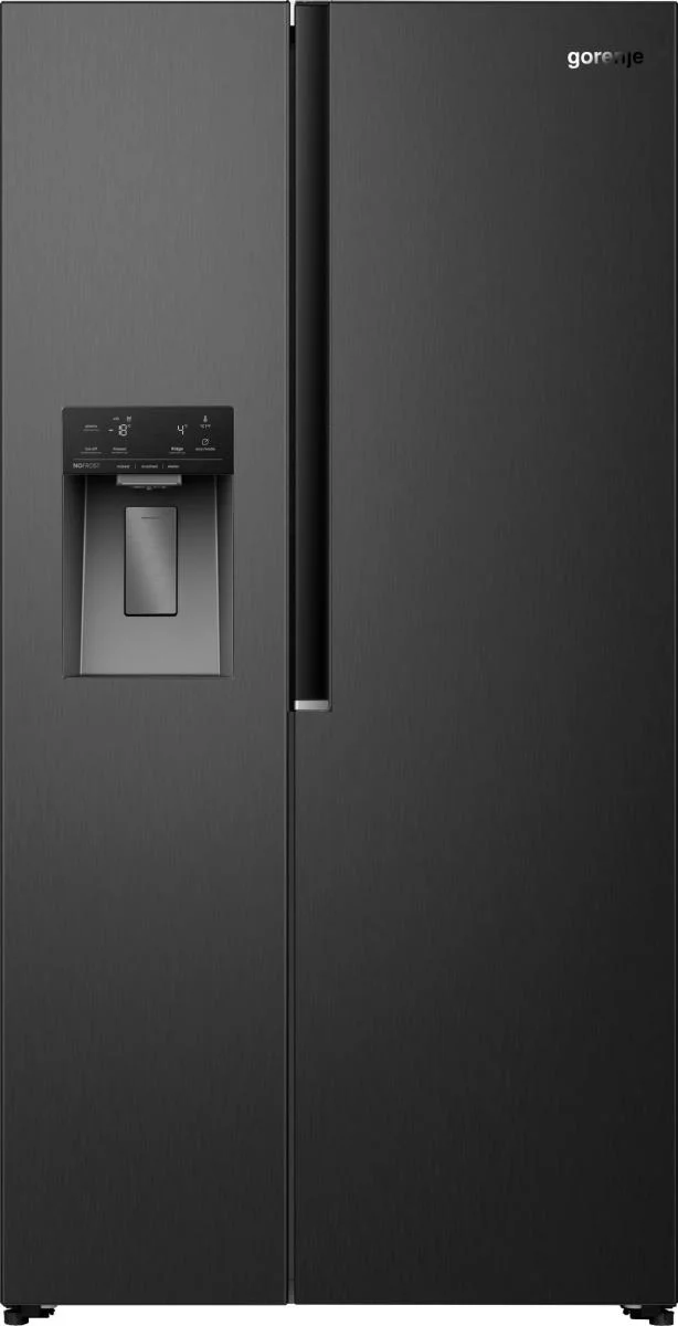 Gorenje G600 Freistehend Side-by-Side-Kühlschrank, 178.6 x 91.1 x 61.5 cm, Black stainless steel