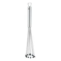 WMF 1873006030 Kugelquirl Silikon, Edelstahl Schwarz, Edelstahl