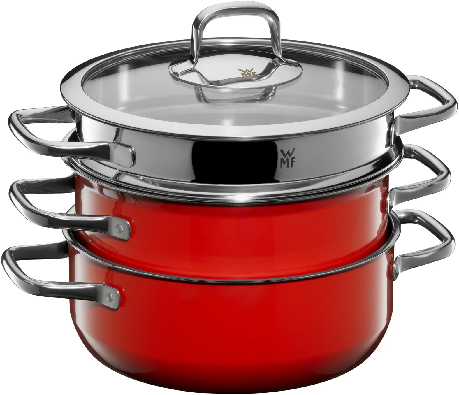 WMF 05.1562.5290 Kochtopf Rot, Edelstahl