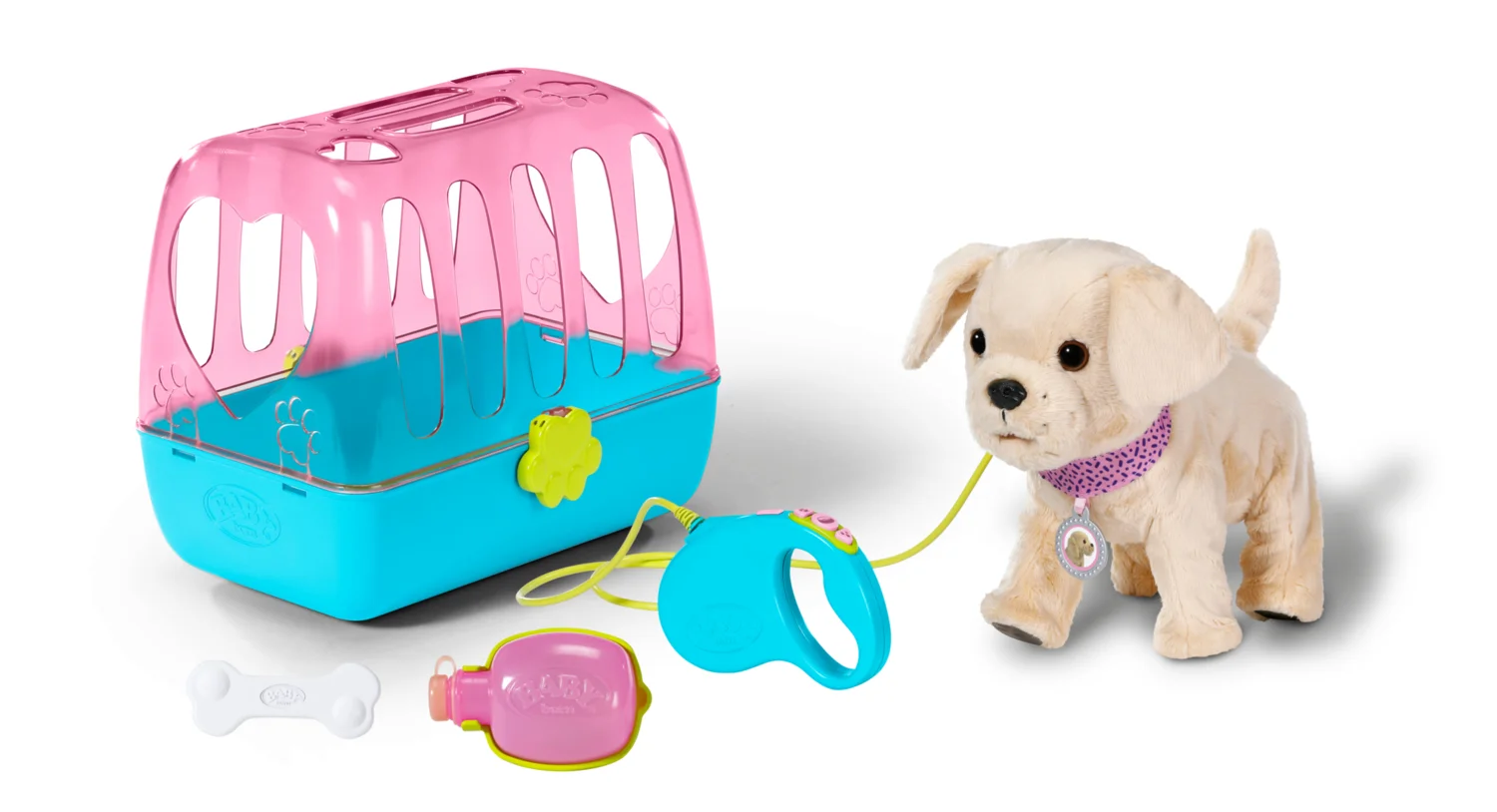 BABY born My Dog Lucky with Box Puppen-Haustier
