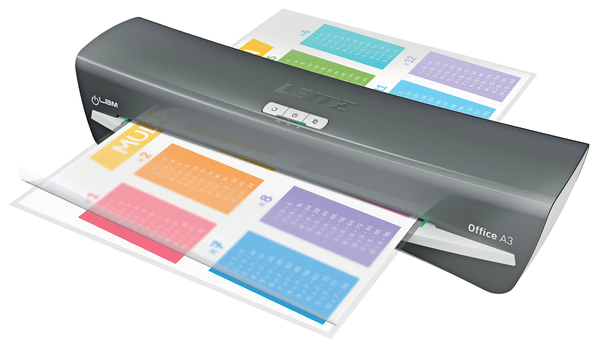 Leitz 72530184 Laminiergerät Heisslaminator 500 mm/min Dunkles Grau, Weiß