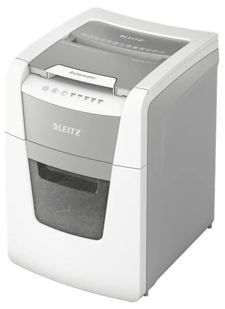 Leitz 80110000 Aktenvernichter Kreuzschreddern 55 dB 22 cm Grau, Weiß