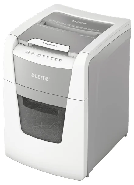 Leitz 80120000 Aktenvernichter Mikrogeschnittene Zerkleinerung 55 dB 22 cm Grau, Weiß