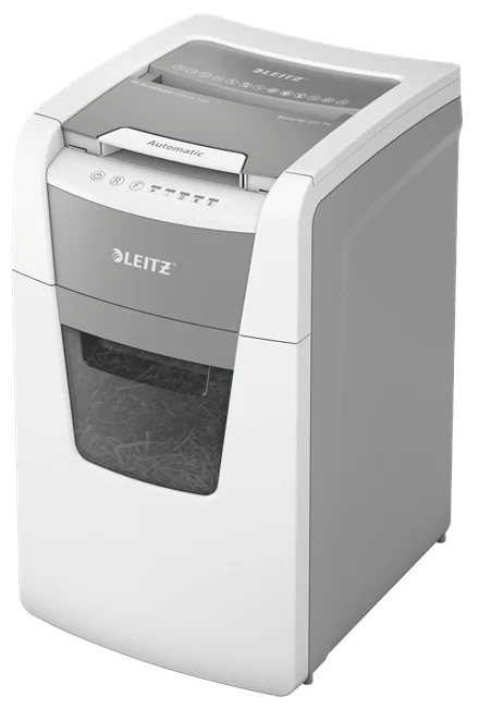 Leitz 80130000 Aktenvernichter Kreuzschreddern 55 dB 22 cm Grau, Weiß