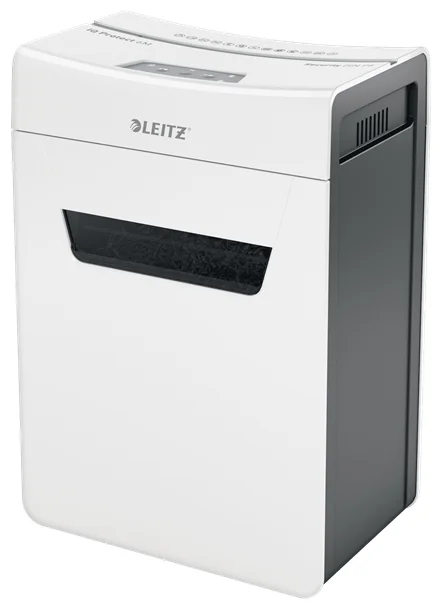 Leitz 80950000 Aktenvernichter Mikrogeschnittene Zerkleinerung 55 dB Grau, Weiß