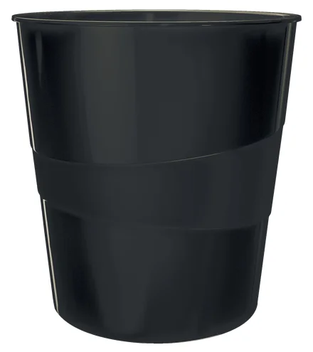 Leitz Recycle Papierkorb Rund Kunststoff Schwarz
