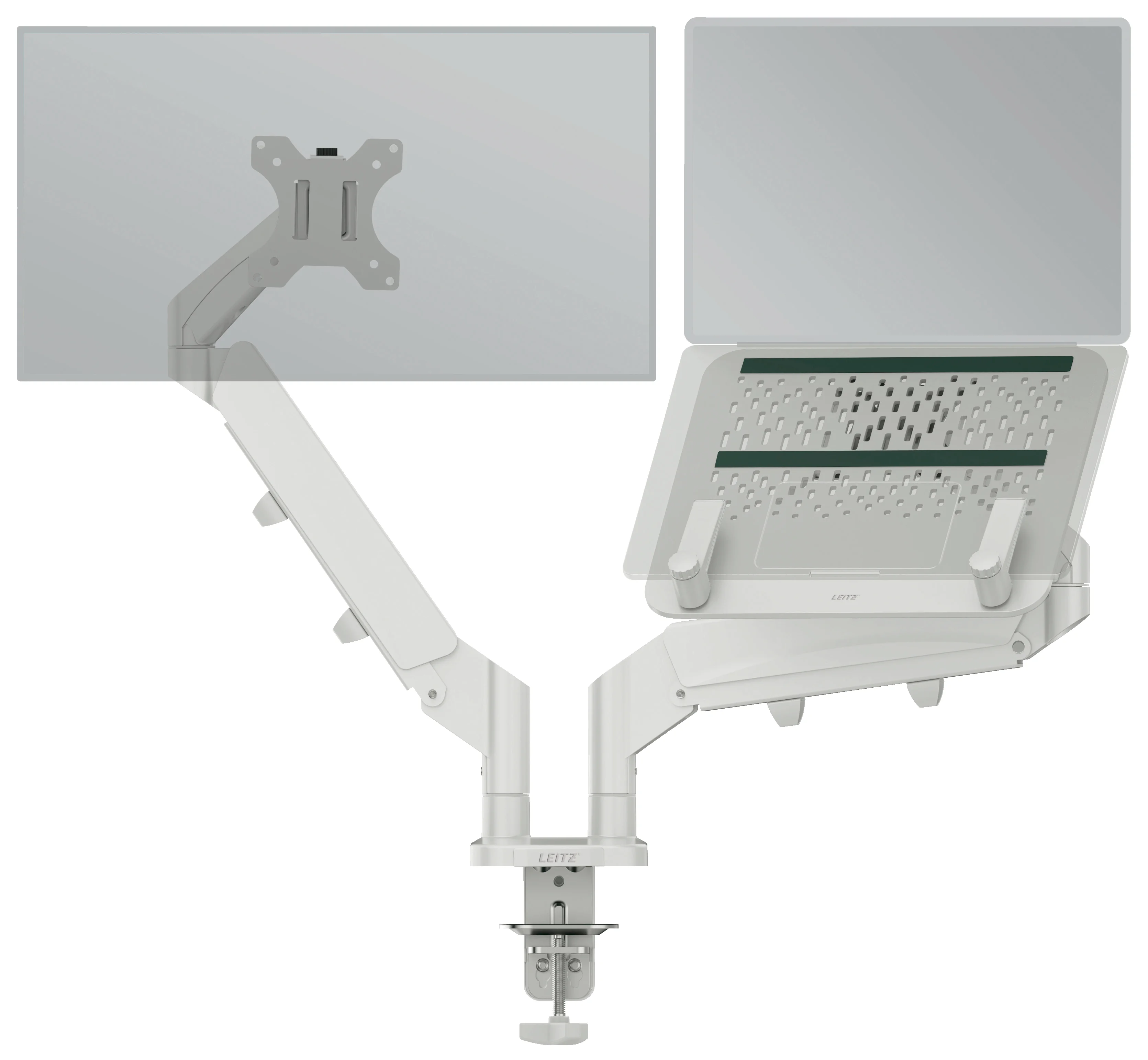 Leitz 65380085 Flachbildschirm-Tischhalterung 81,3 cm (32") Tisch/Bank Grau