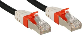 Lindy Cat.6 (A) SSTP / S/FTP PIMF Premium 1.0m Netzwerkkabel Schwarz 1 m