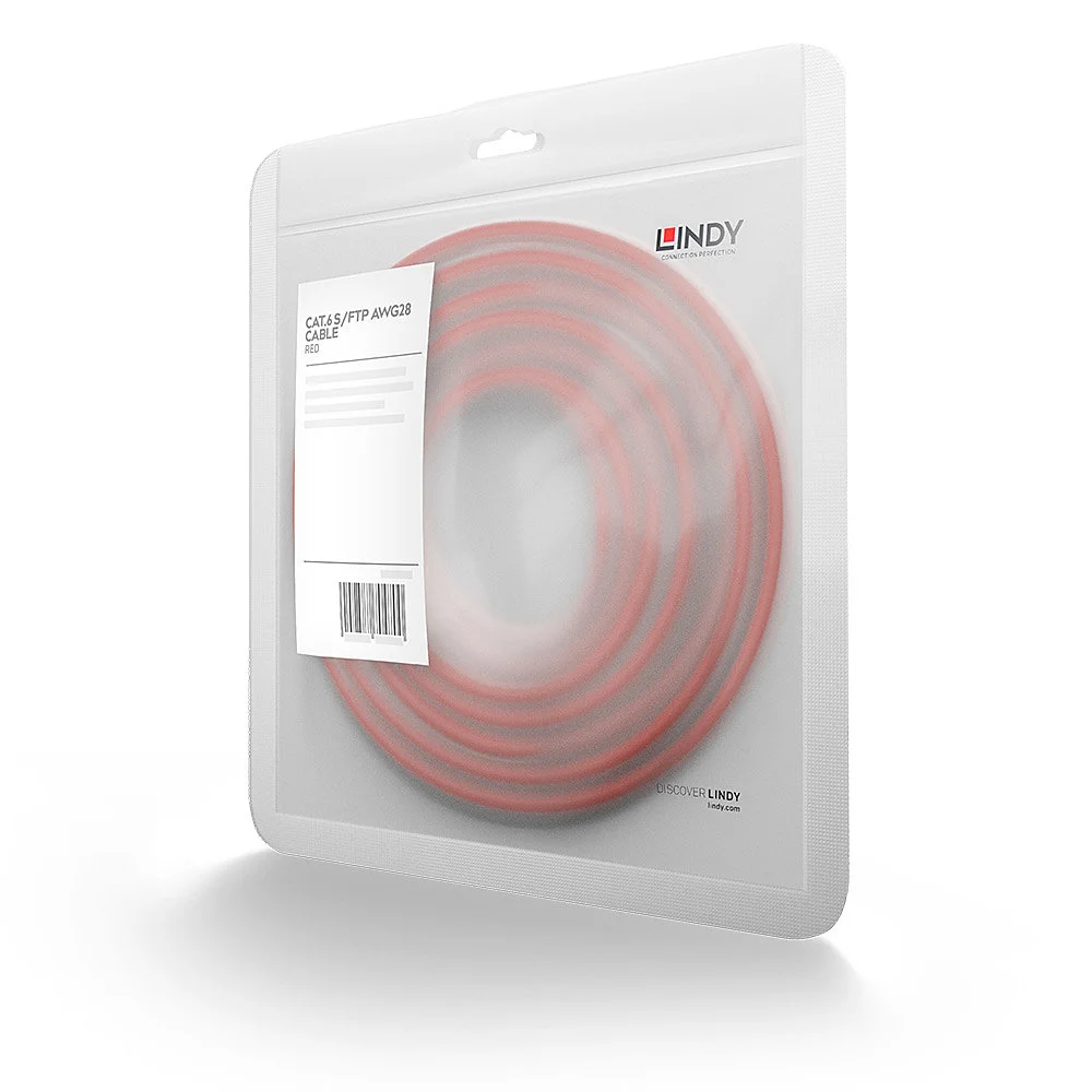 Lindy 47364 Netzwerkkabel Rot 2 m Cat6 S/FTP (S-STP)