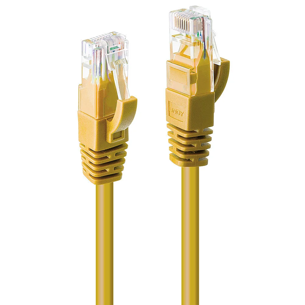 Lindy 48063 Netzwerkkabel Gelb 2 m Cat6 U/UTP (UTP)