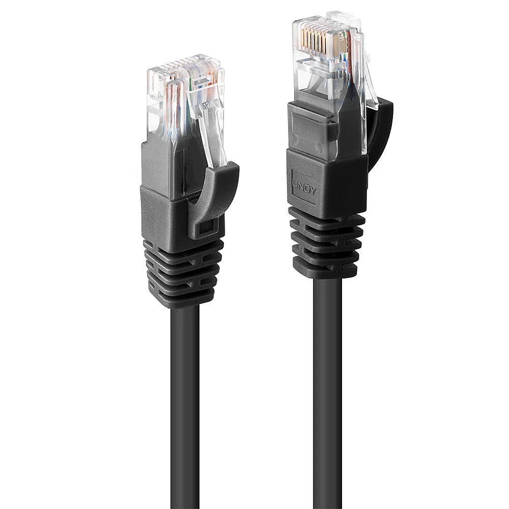 Lindy 48076 Netzwerkkabel Schwarz 0,5 m Cat6 U/UTP (UTP)