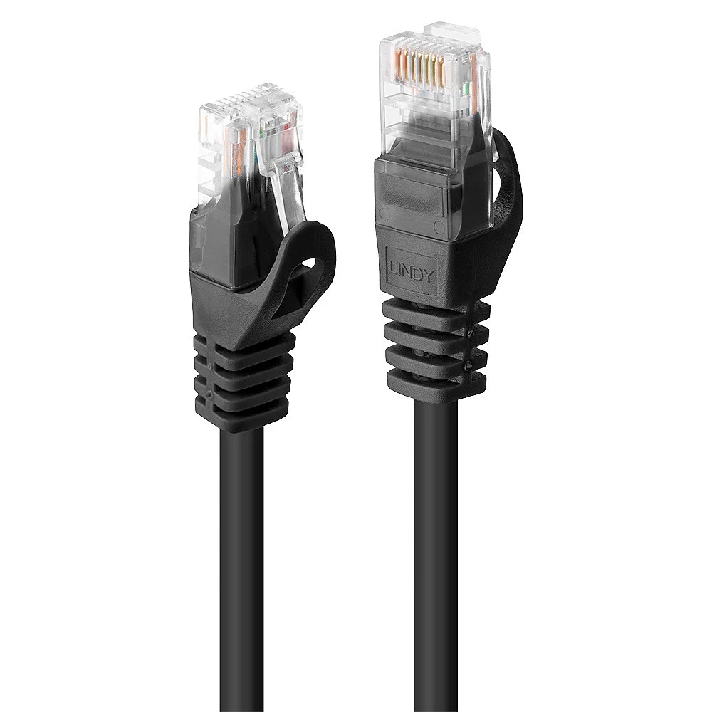 Lindy 48190 Netzwerkkabel Schwarz 0,3 m Cat6 U/UTP (UTP)