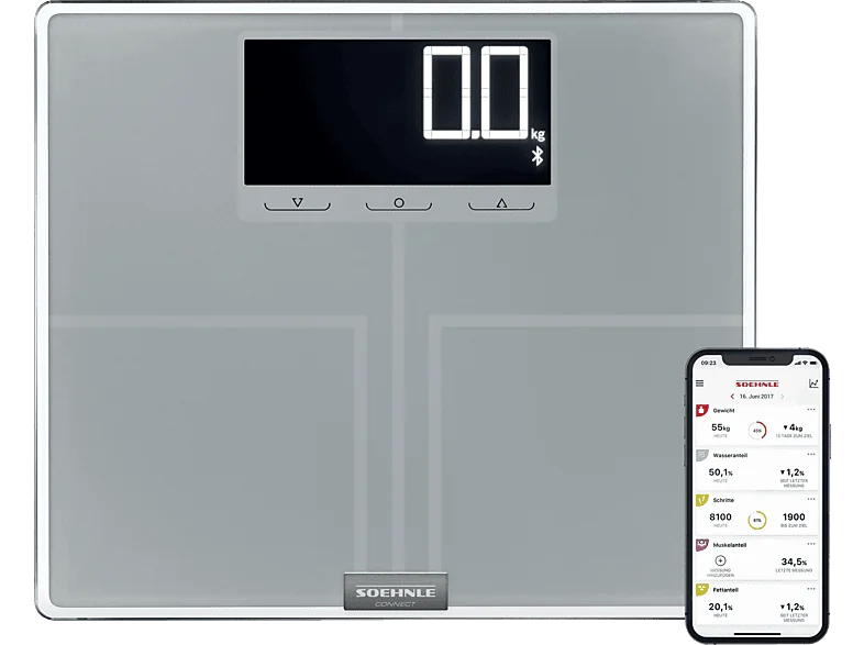 SOEHNLE 63873 Pwd Shape Sense Connect 200, Körperanalysewaage