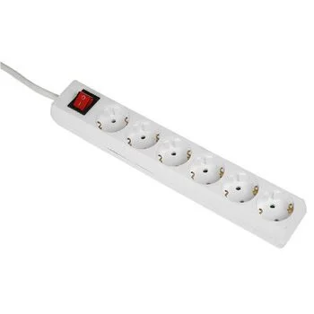 Hama 00030533 Spannungsschutz Weiß 6 AC-Ausgänge 230 V 3 m
