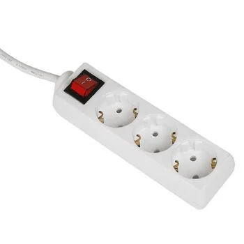 Hama 00030535 Spannungsschutz Weiß 3 AC-Ausgänge 3 m