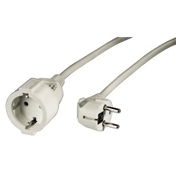 Hama "Profi" Extension Cable with Earth Contact, 5 m, white Weiß