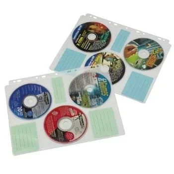 Hama CD-ROM Index Sleeves 60 Disks Transparent