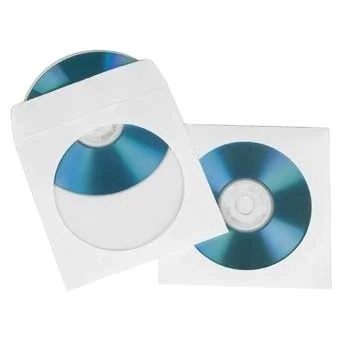Hama CD Paper Sleeves, white, 50 pcs/Pack 1 Disks Weiß