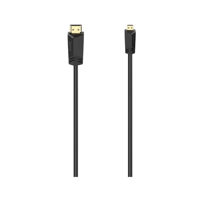 Hama 00074259 HDMI-Kabel 2 m HDMI Typ A (Standard) HDMI Typ D (Mikrofon) Schwarz