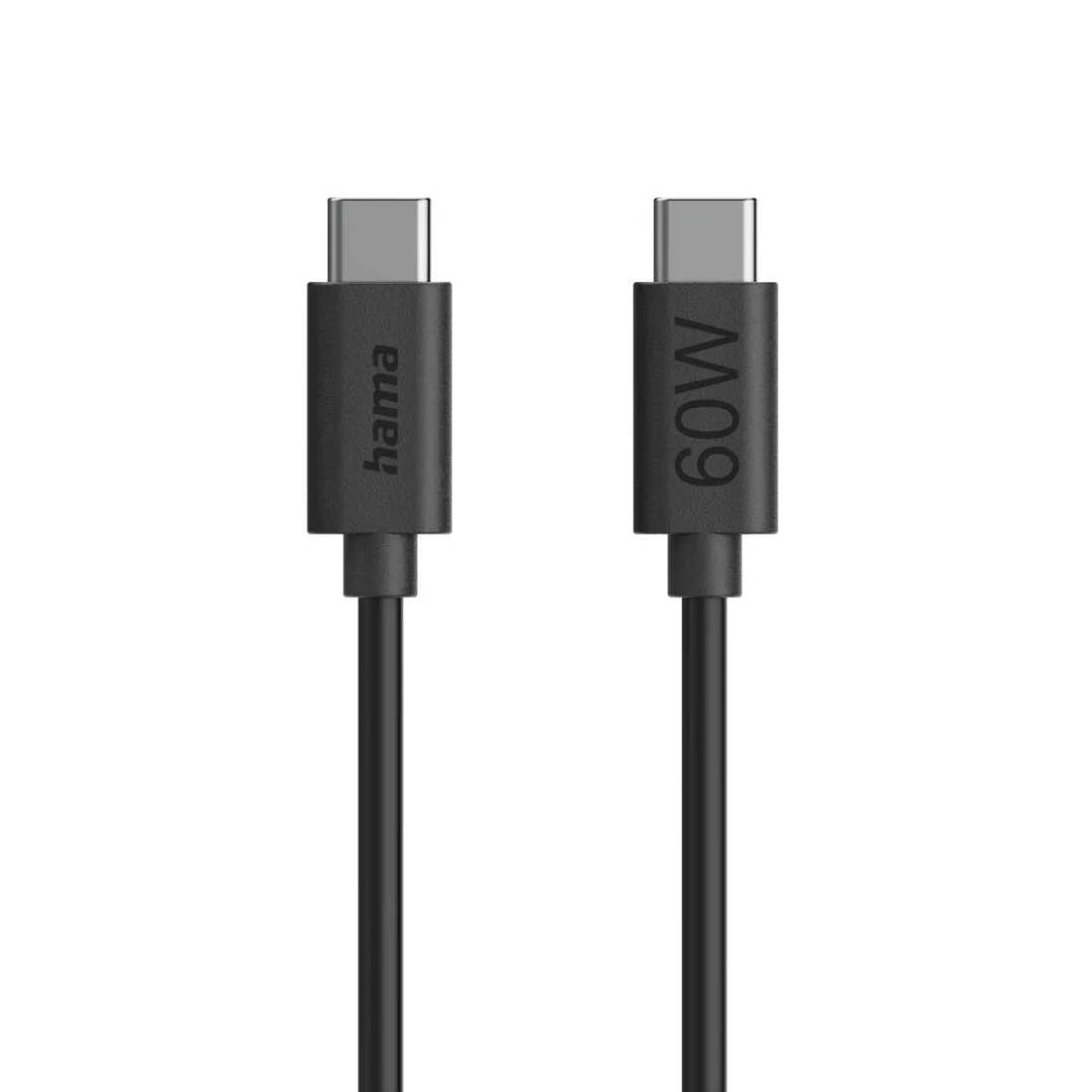 Hama 00086446 USB Kabel USB 2.0 1,2 m USB C 0,48 Gbit/s 60 W Schwarz