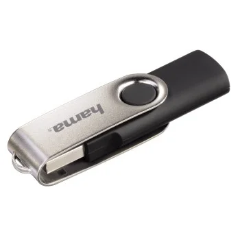 Hama 8GB Rotate USB-Stick USB Typ-A 2.0 Schwarz, Silber