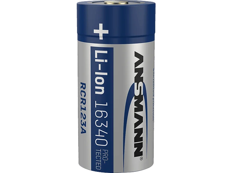 ANSMANN 1300-0017 LI-ION-3.6V-850MAH-16340-BL Lithium Batterie Akku, Li-Ion, 850 mAh 1 Stück