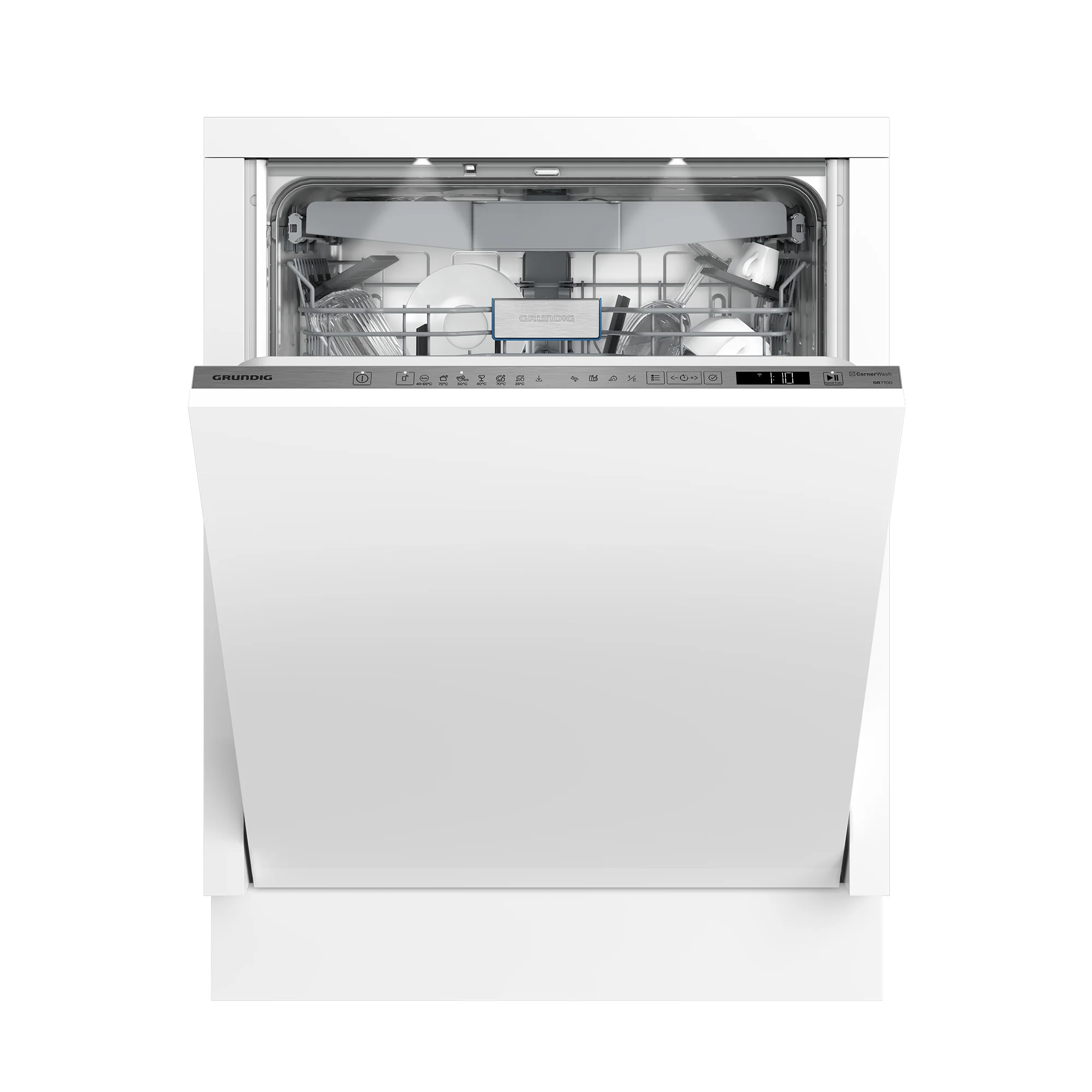 Grundig GNVP4510CW Voll integriert 14 Maßgedecke