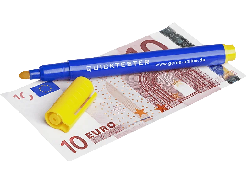 GENIE Quicktester Geldscheinprüfstift Blau/Gelb