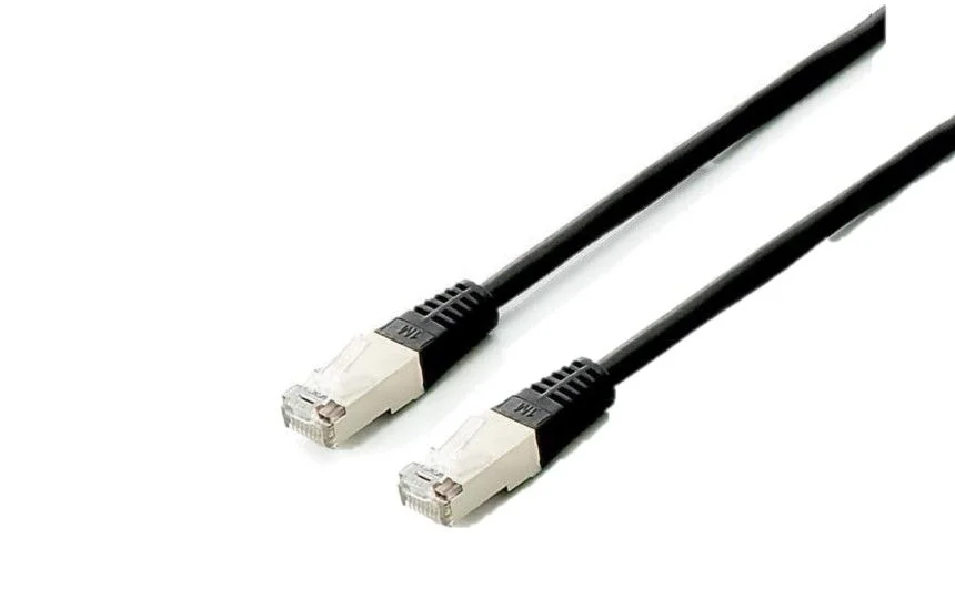 Equip Cat.6A PlatinumS/FTP Patchkabel, 1.0m, Schwarz