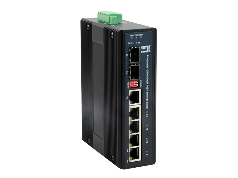 LevelOne IES-0610 Netzwerk-Switch Gigabit Ethernet (10/100/1000) Power over Ethernet (PoE) Schwarz