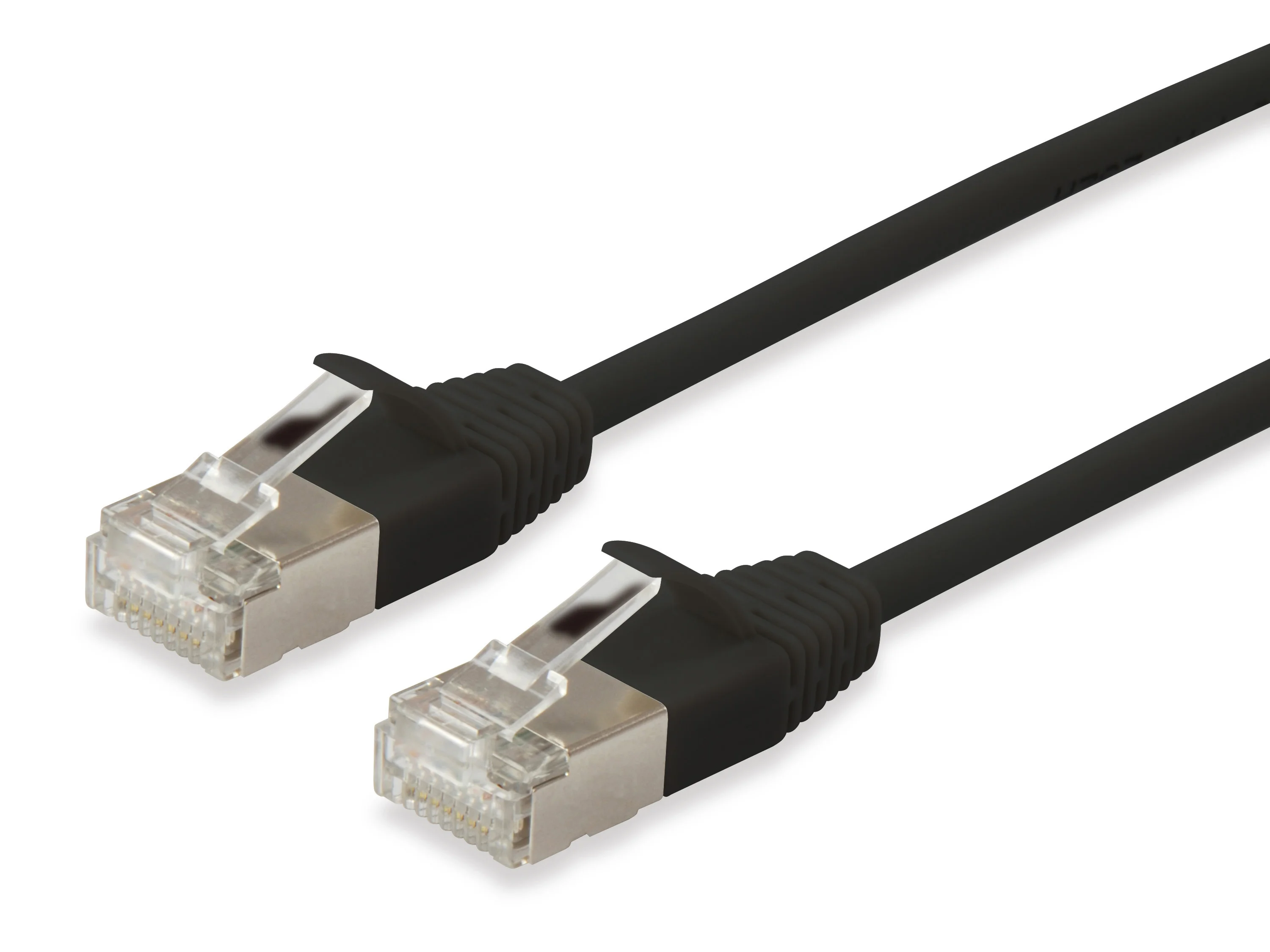 Equip Cat.6A F/FTP Slim-Patchkabel, 1.0m, Black