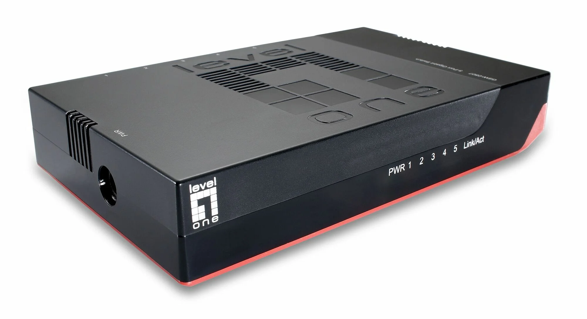LevelOne GSW-0507 Netzwerk-Switch Unmanaged Gigabit Ethernet (10/100/1000) Schwarz, Rot