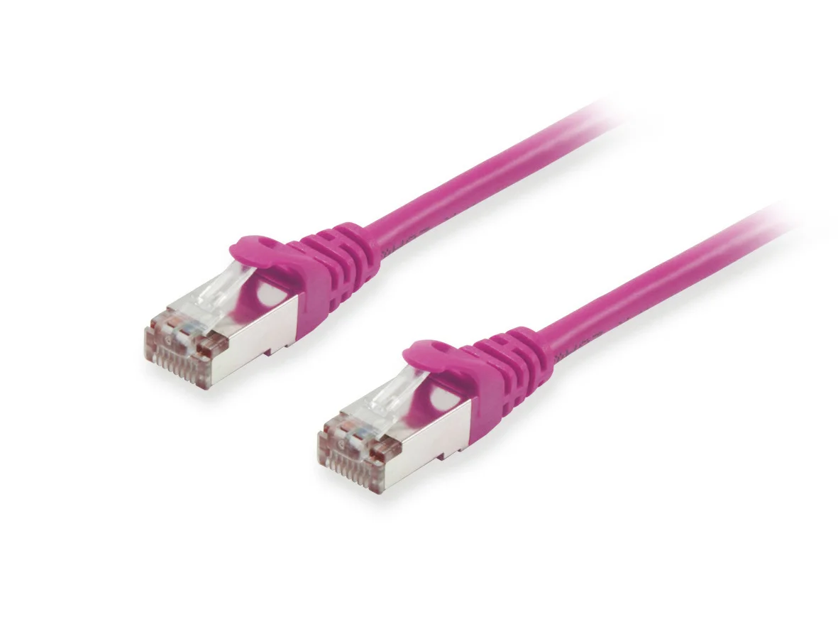 Equip Cat.6A S/FTP Patchkabel, 0.15m, Violett