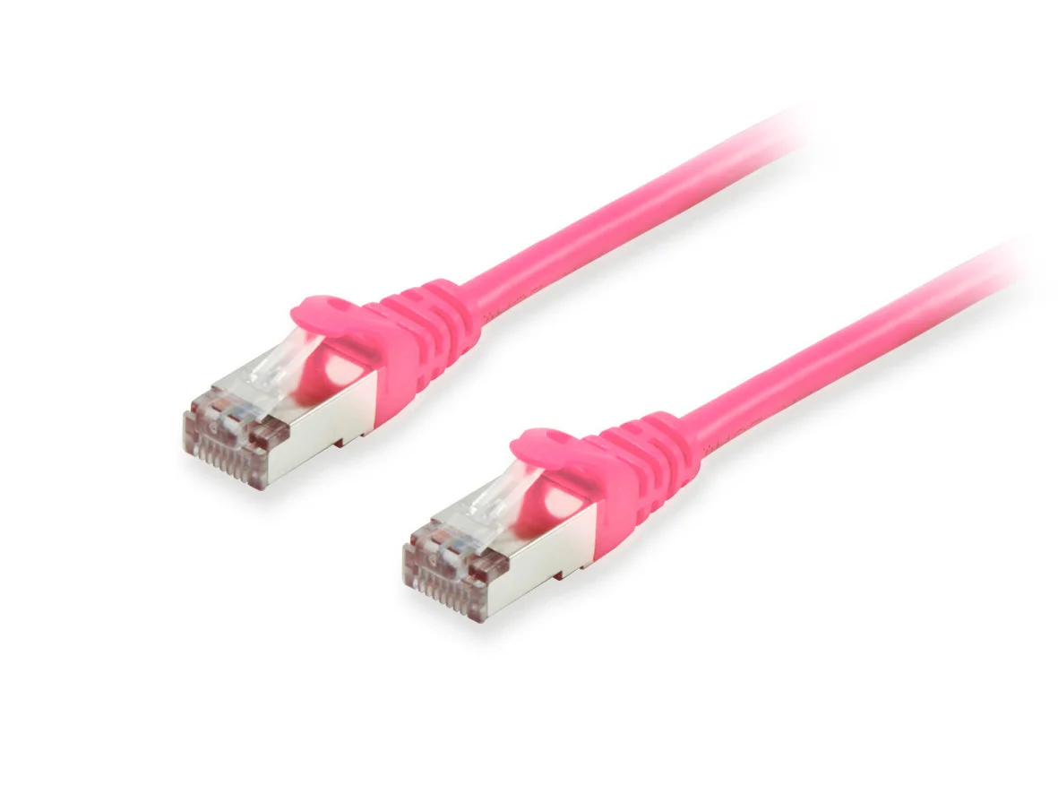 Equip Cat.6A S/FTP Patchkabel, 25m, Pink