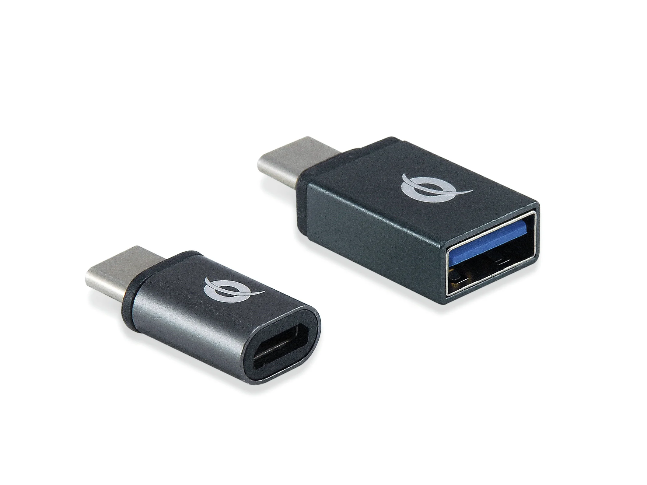 Conceptronic DONN04G OTG-Adapter für USB-C zu USB A/MicroB 2er Pack, 10Gbps (C-A), 480Mbps (C-MicroUSB)